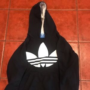 Large Adidas Hood Sweatshirt BIG LOGO